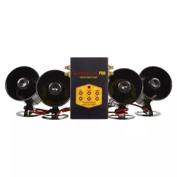 Звуковой отпугиватель птиц Коршун 16, 4 динамика, питание 220В/12В, 15 га