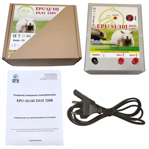 Мощный электропастух для диких животных и овец EPU 5J/10J DUO 230V