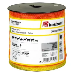 Electric fence tape farmer 20 mm 200 m orange