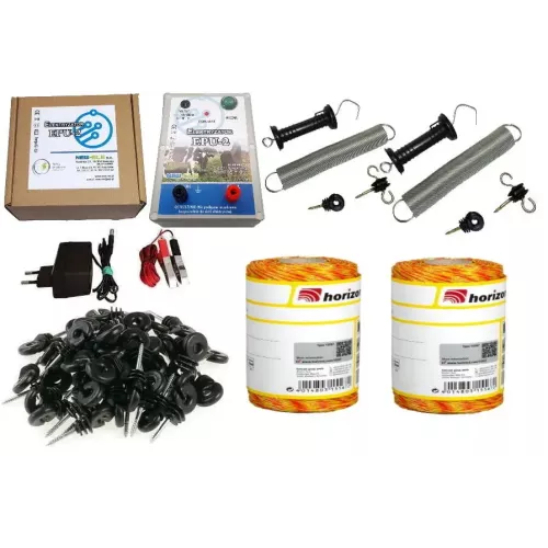 Електропастух у зборі на 1 га у дві лінії