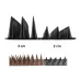 Anti-perching spikes against birds and animals 0.5 m, height 3 cm, different colors available