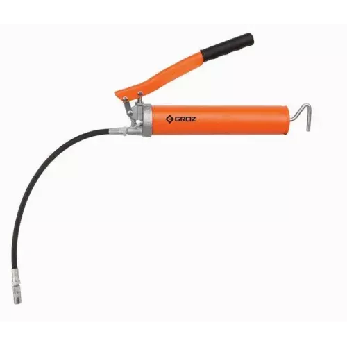 Grease gun V1, lever operated with flexible hose, 413 bar